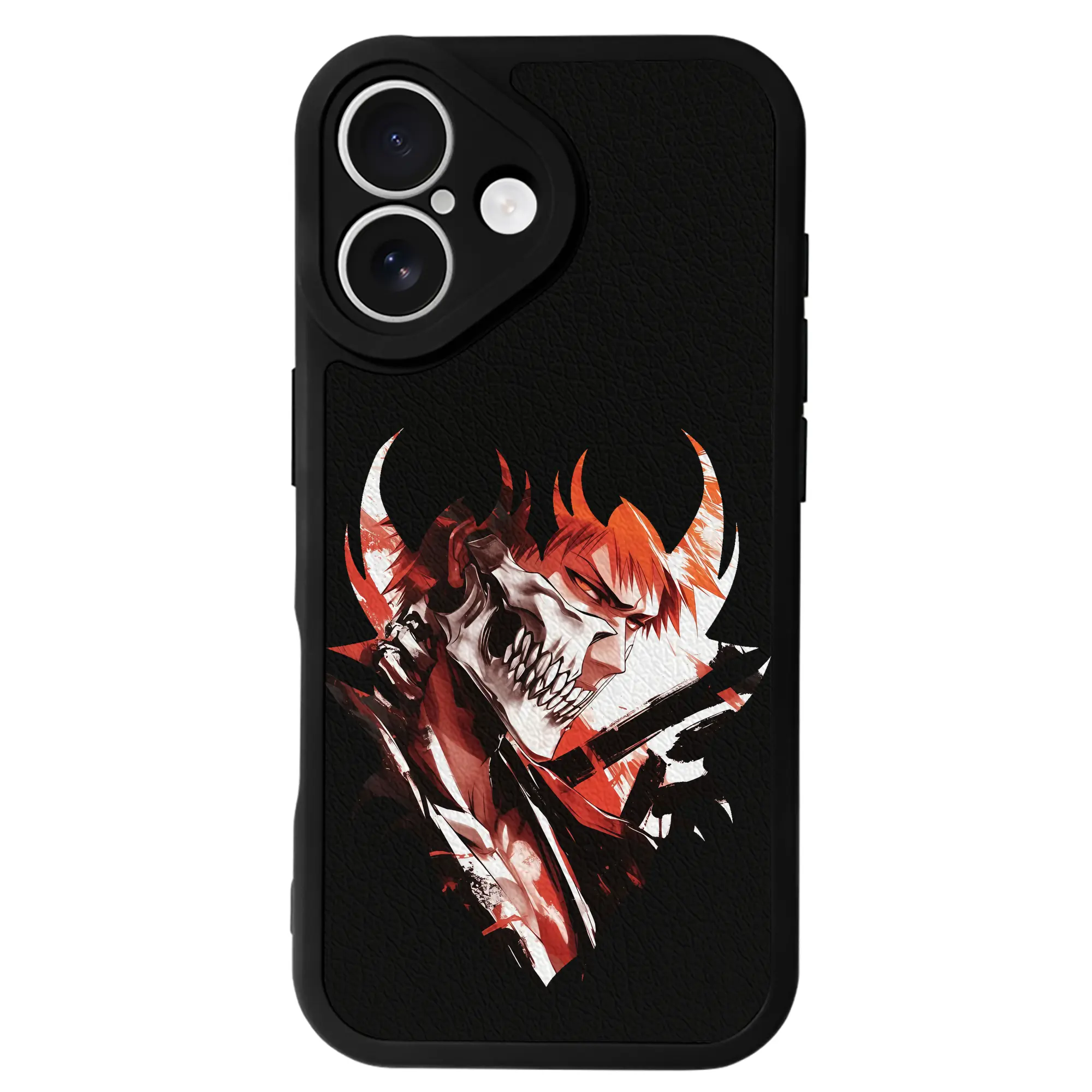 ブリーチ グッズ 黒崎 一護 - IPhone 16シリーズ対応 ・ シリコンスマホケース ・ レザー調 ・ 高精度フィット ・ 耐衝撃 ・ ワイヤレス充電対応 ・ 精密カット